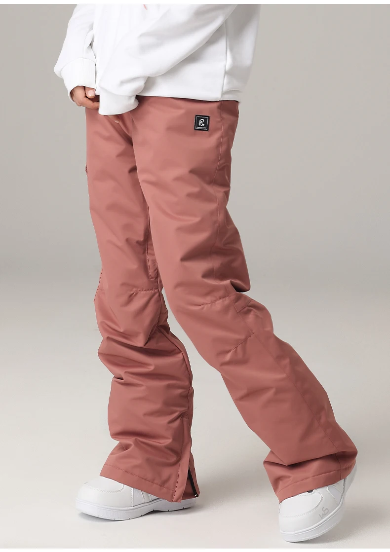 Pantalones de esquí de alta calidad para mujer, ropa impermeable, a prueba de viento, cálida, para nieve, invierno, SK094