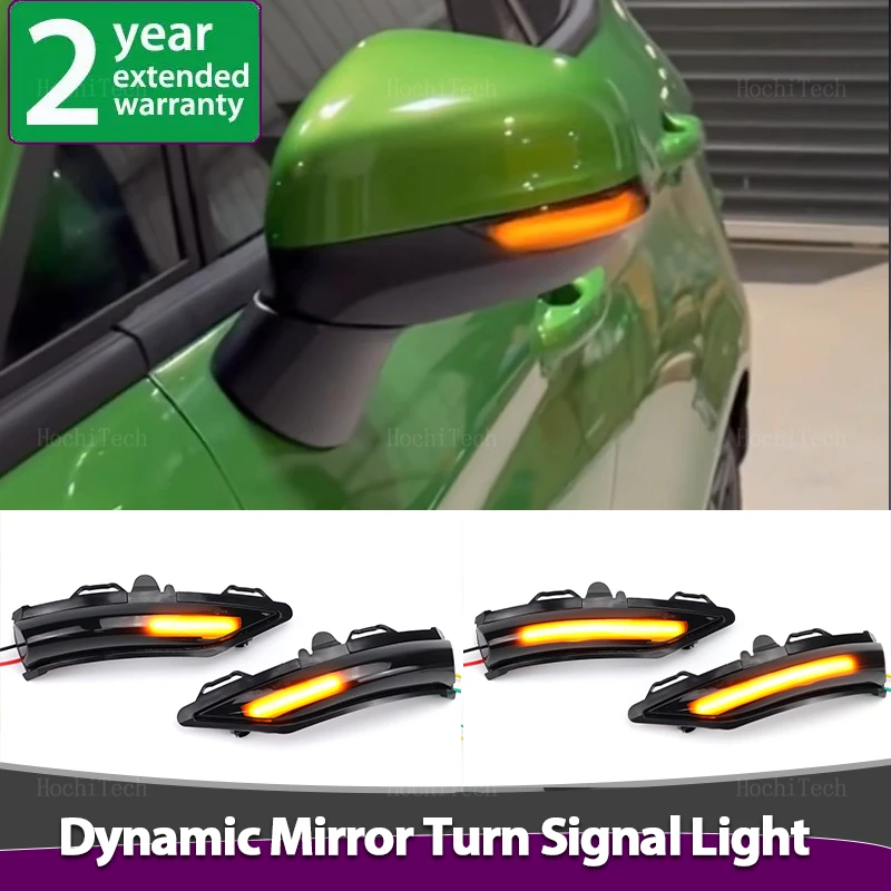 For Ford Fiesta ST Line MK8 Puma Crossover ST 2018-2023 LED Dynamic Turn Signal Light Side Mirror Indicator Blinker Lamp