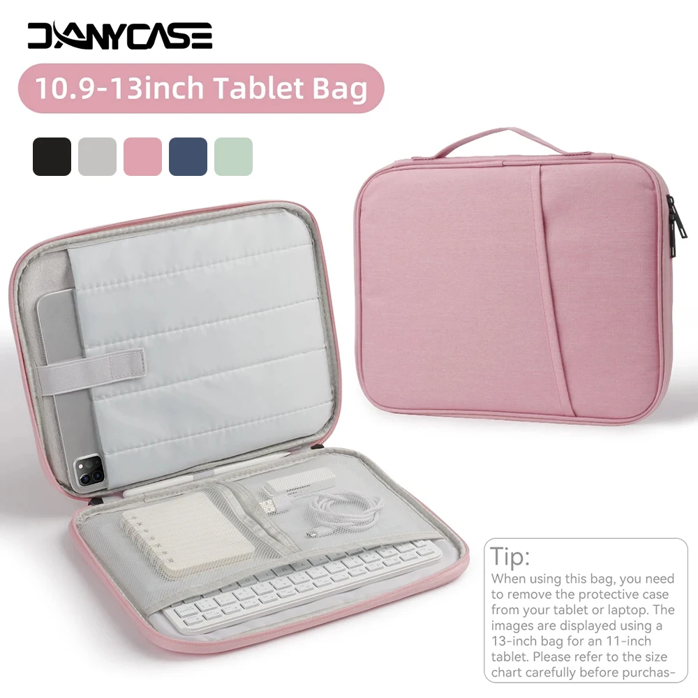 Sac pour ordinateur portable 11-13 pouces, housse de protection pour tablette, étui de transport rembourré adapté pour iPad Macbook Xiaomi ASUS HUAWEI Lenovo