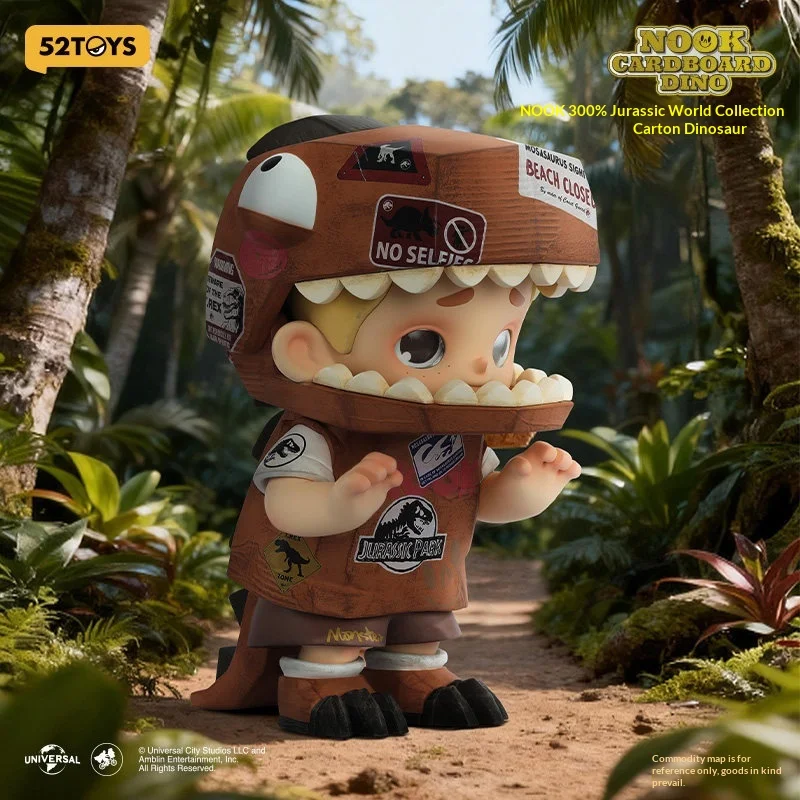 

Официальная коллекционная фигурка динозавра 52toys Nook 300% Jurassic World из картона, большая игрушка, настольный декор, подарок для фанатов