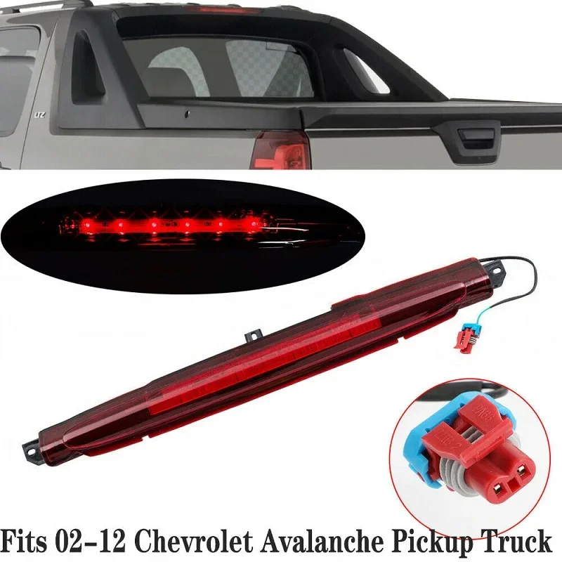 For Chevrolet Avalanche 2002-2012 LED 3rd High Mount Stop Cargo Brake Light Exterior Auto Accessories 15120540