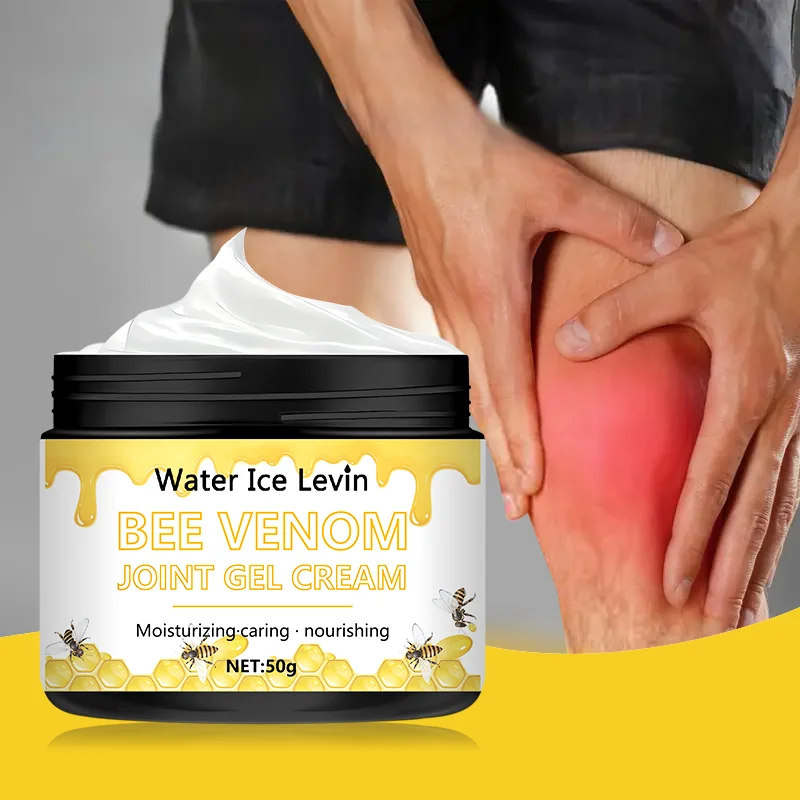 Crema para las articulaciones de veneno de abeja: loción hidratante hipoalergénica y calmante con miel natural, glicerina y colágeno para todo tipo de piel