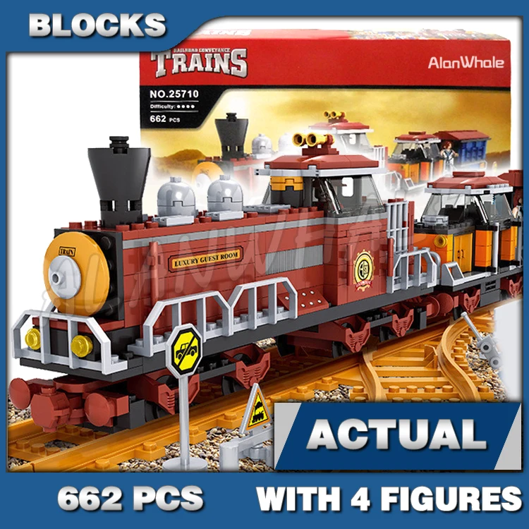 791pcs Treni urbani Cargo Container Camion Gru Carro Armato Auto Carrier 25110 Building Blocks Set Compatibile Con Il Modello