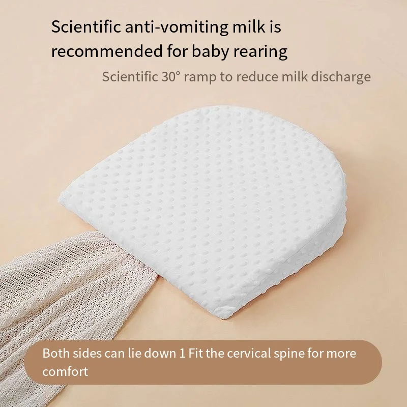 Oreiller d'Allaitement Simple et Solide pour Bébé de 0 à 6 Mois, pour Garçon et Fille, Coussin Universel pour Nouveau-Né, Anti-Vomissement, Lait