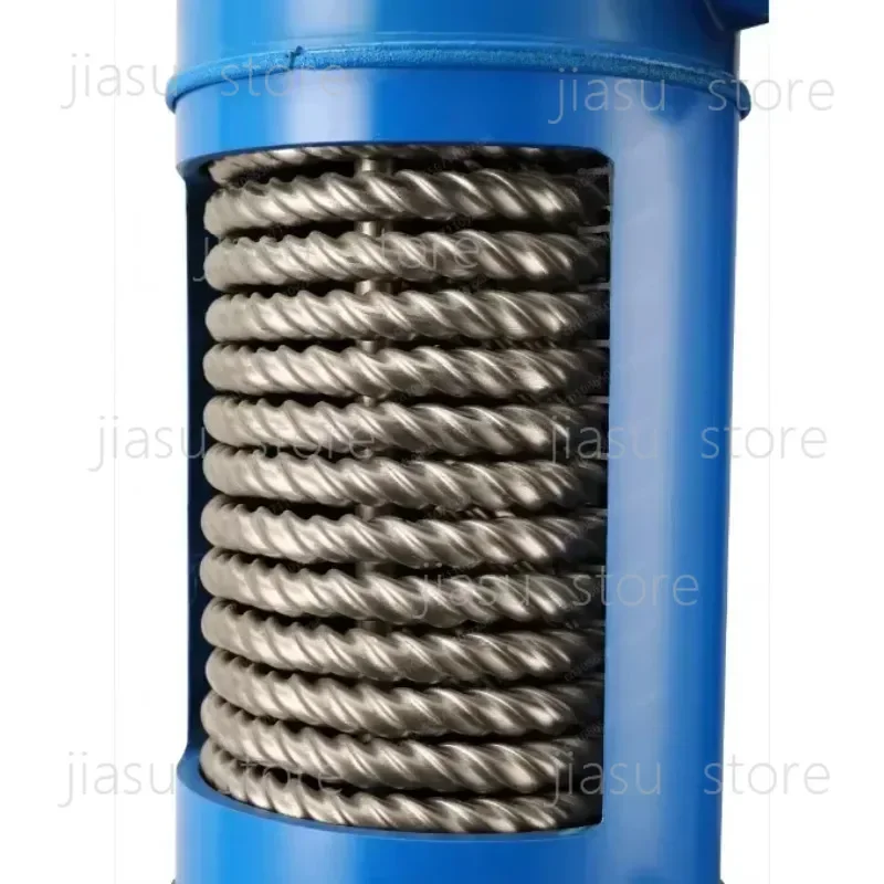 Jmz-MHTA-1.5 Screw Titanium Tube Pvc Shell Heat Exchanger for Swimming Pool Heat Pump, Aquarium Chiller Evaporator Refrigeration