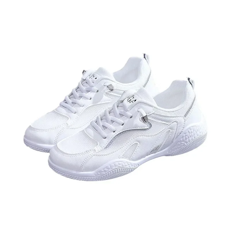 

White Shoes, Women's Breathable Sports Mesh Running Shoes, Casual Shoes