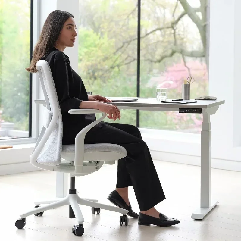 Performance Executive Office Chair with Contoured Seat Back and Adjustable Lumbar Rest