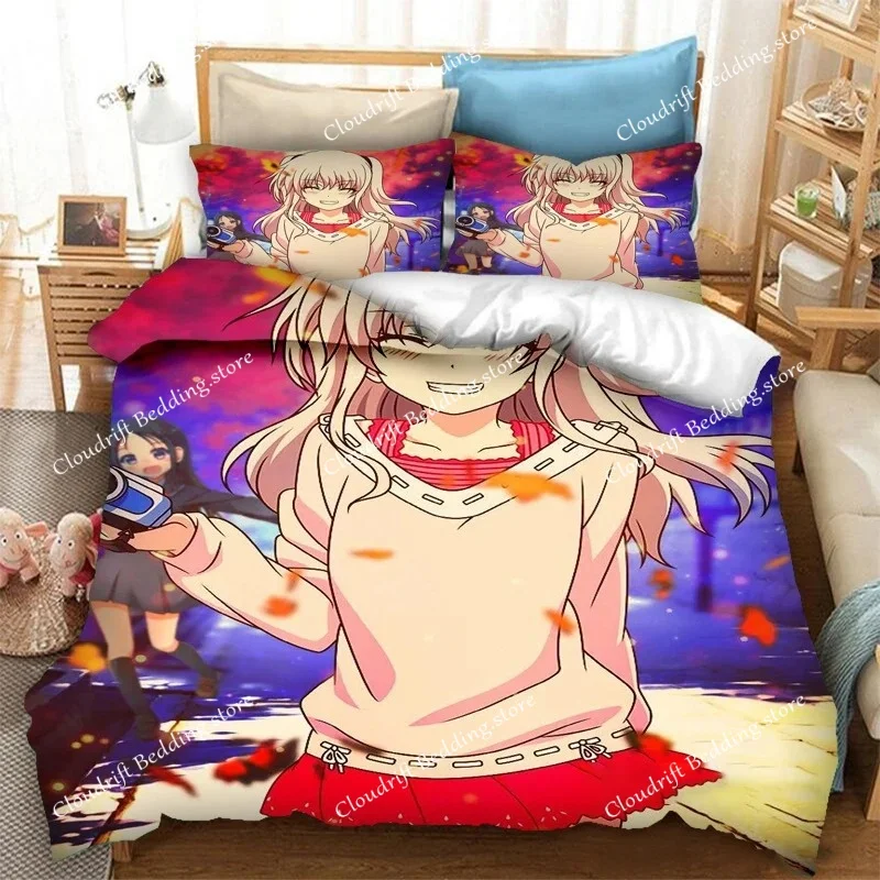 

3D Print Anime Kawaii Girls Nao Tomori Bedding Set Double Twin King Duvet Cover Comforter Pillowcase Boys Girls Adults Bedroom