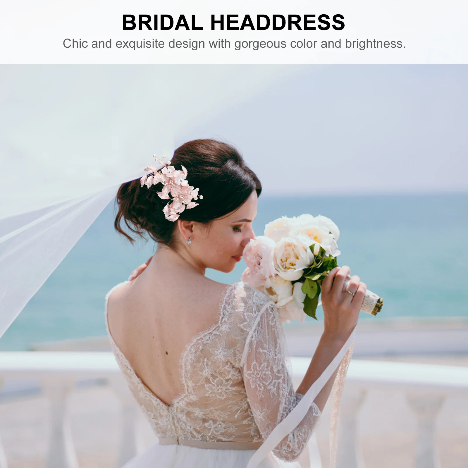 1 قطعة مشط شكل زهرة أنيقة كريستال غطاء الرأس الزفاف للنساء الزفاف أغطية الرأس الزفاف موضة لامعة أغطية الرأس الإكسسوار #2