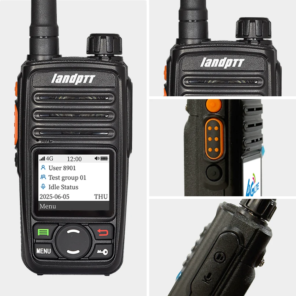 Landptt talkie-walkie 4G POC réseau longue portée plate-forme gratuite grande batterie gamme mondiale Communication carte Sim Radio LH800