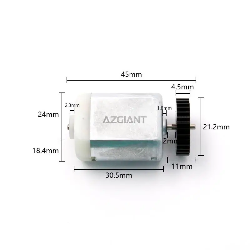 AZGIANT FC-280PD-20150 07066A 31 teeth Car Door Lock Motor Central Locking Motor For Skoda Octavia II MK2/Roomster 5J I MK1