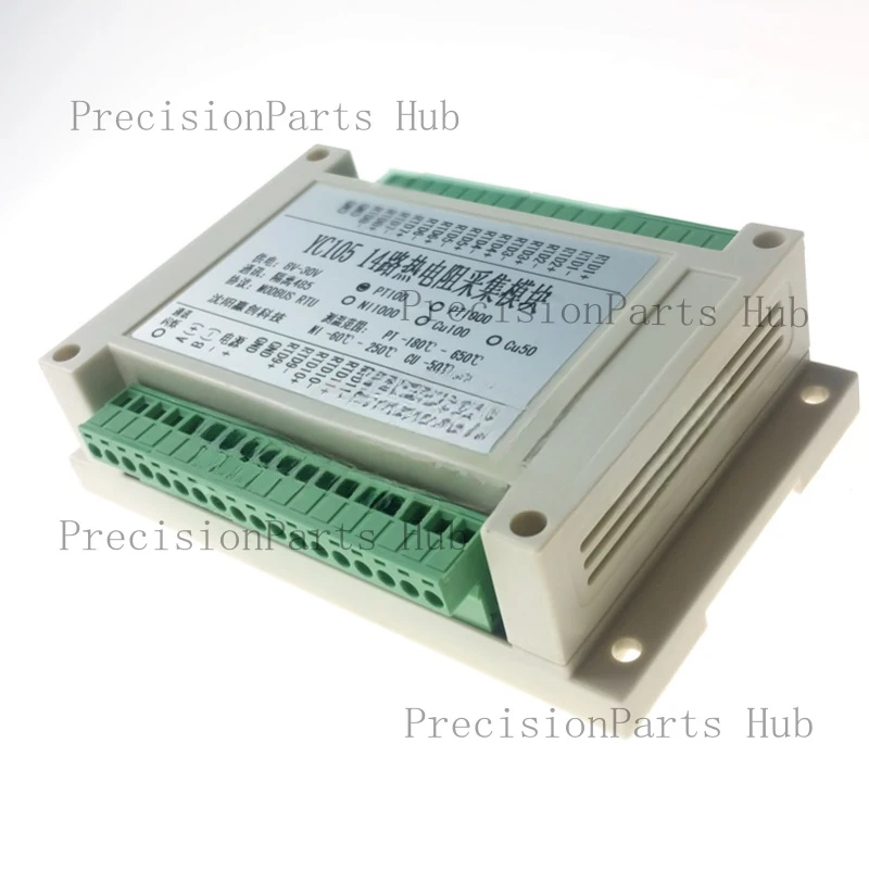 14-channel / 16-channel PT100 PT1000 temperature acquisition module temperature transmitter MODBUS RTU