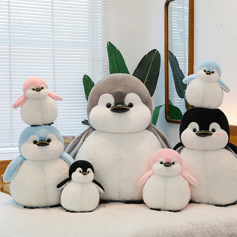 

Kawaii плюшевая игрушка-пингвин, милый толстый пингвин, мягкая кукла, детский подарок на день рождения, Рождество, мягкий плюшевый пингвин для детей и