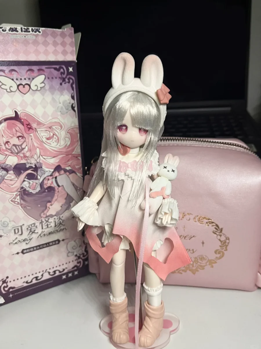 

Cute 1/8 Scale BJD Doll, Kwaidan Story Series Blind Box, Hair-implanted Sweet Girl Articulated BJD Figure Desktop ornament