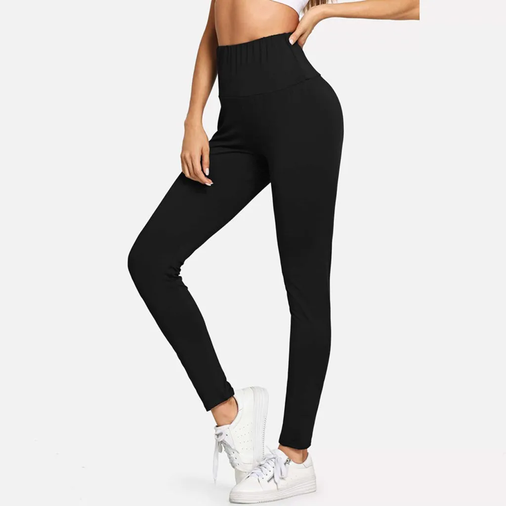 

Women'S High Waist Yoga Leggings Solid Color Seamless High Stretchy Butt Lifting Breathable Sports Pants For Women Jogger Pants