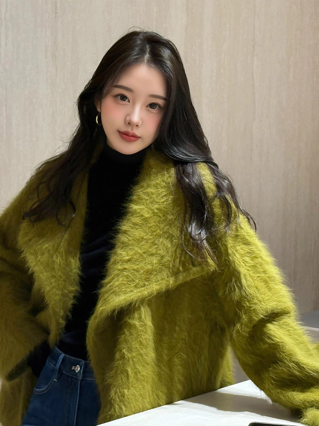 

Уникальное зимнее шерстяное пальто Sli Thiened для женщин, модное, в стиле преппи, длинное, свободного кроя, для повседневной носки и деловых встреч.