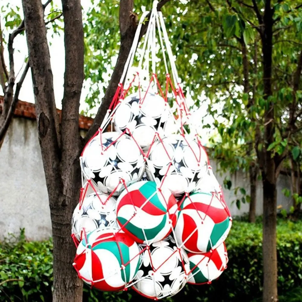 

New Portable Equipment Football Net Bag Large Durable Storage Bag Light Weight Basketball Hoop Mesh Net