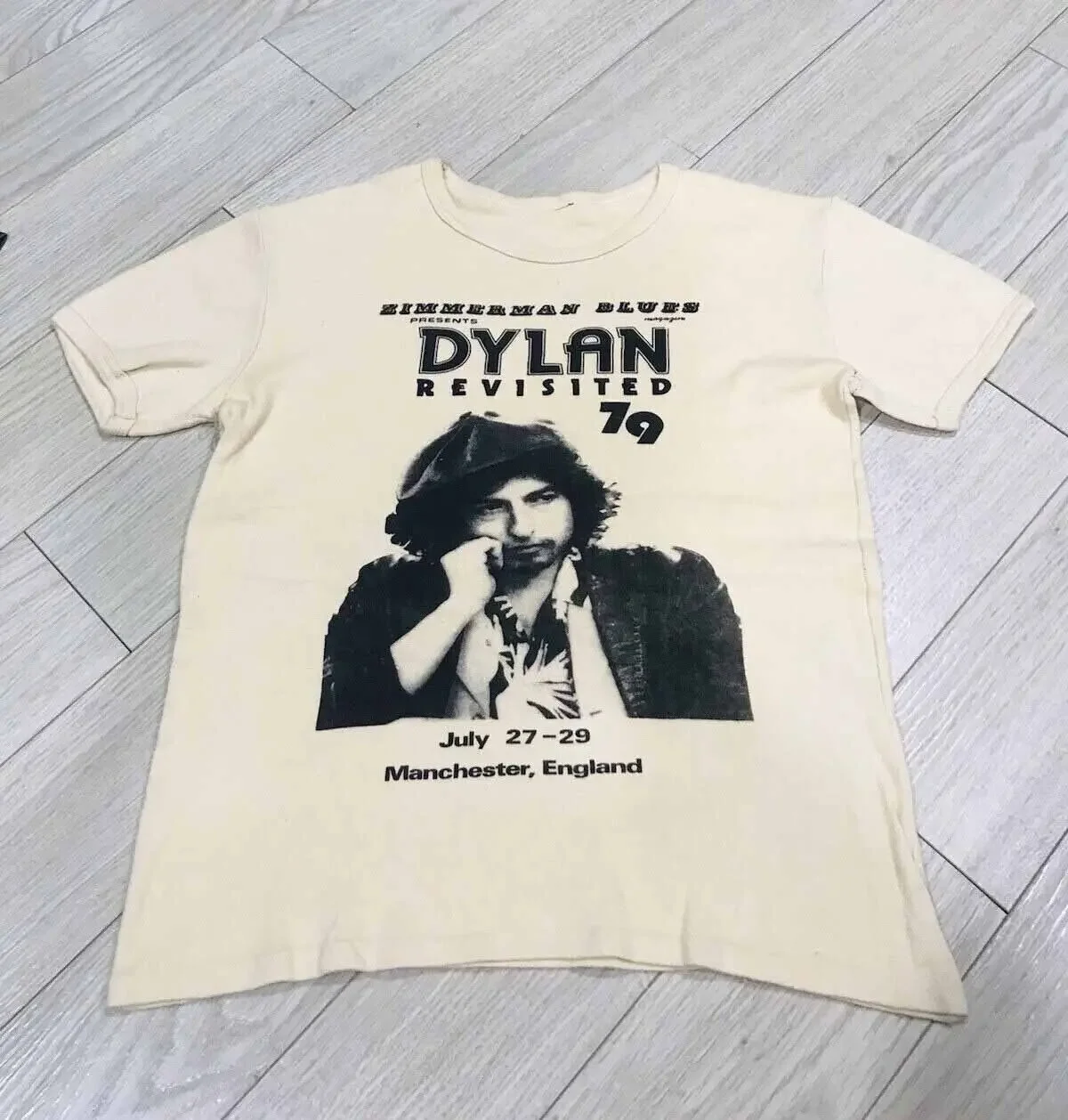 Bob Dylan 70s Revisited Style TShirt Print on White Unisex S-5XL RE471