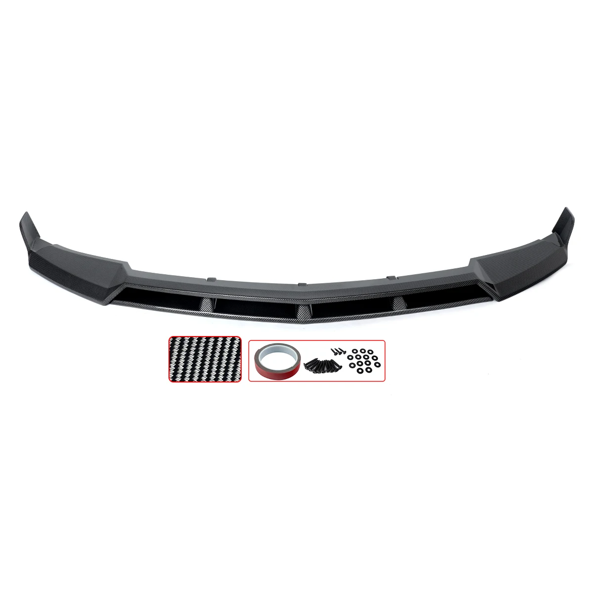 new Carbon Fiber Look Front Lip Spoiler Fit For Cadillac Escalade Sport 2021-2025 Front Bumper Lower Splitter Body Kit Magickit