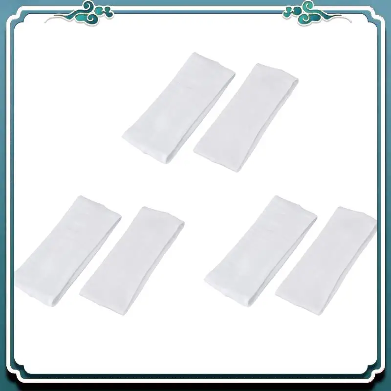 

A65G-6 шт. модная женская хлопковая повязка для волос для йоги, спортивная повязка на голову для пота, популярные женские аксессуары для волос белого цвета