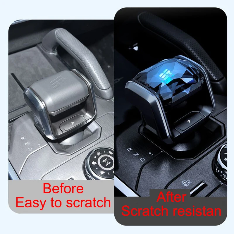 Jetour T2 2026 Accessories Crystal Gear Shifter For Jetour Traveler Car Handle Knob With LED Light Jetour T2 Accessories