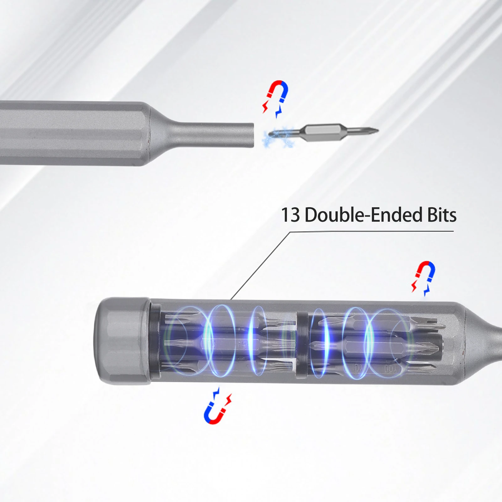 27 في 1 مجموعة مفك براغي متعددة بت مجموعة أدوات إصلاح مغناطيسية دقيقة مع لقم صلابة 60HRC لمشاريع ساعة الهاتف المحمول #3