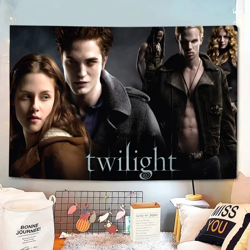 خلفية تلفزيون توايلايت إيزابيلا إدوارد كولين لتزيين حفلات أعياد الميلاد وخلفية ديكور غرفة التصوير الفوتوغرافي