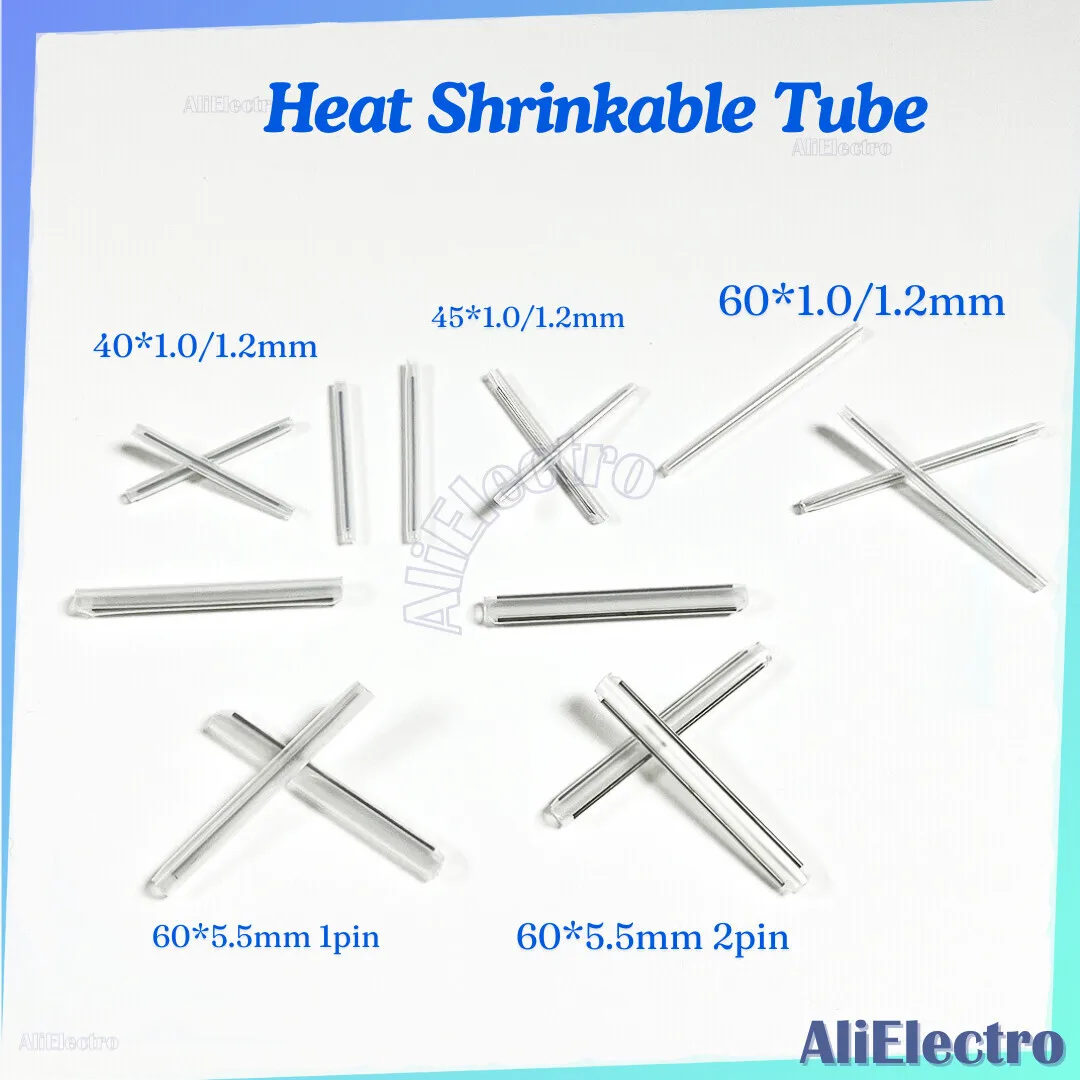 

Heat Shrinkable Tube 40mm 45mm 60mm 1pin 2pin Smoove Fiber Optic Splice Protector Tubo Cable Heat Shrink Tube Protector Sleeves