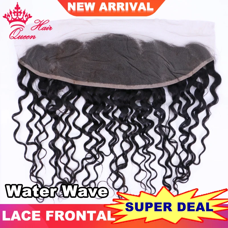 

Super Deal 13x4 Lace Frontal Medium Brown Lace Pre Plucked Water Wave 100% Virgin Brazilian Human Hair Queen Hair Official Store