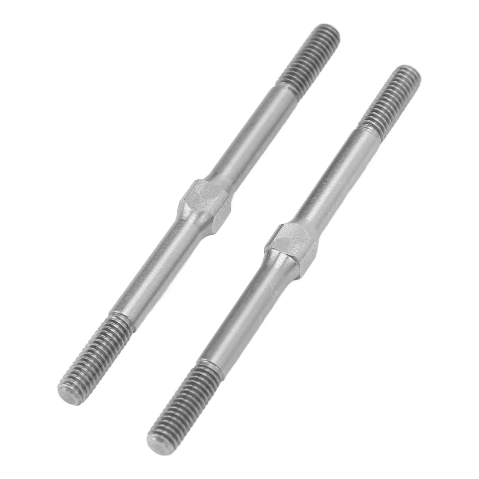 RC Turnbuckle M4 63mm Upgrade Part Steel Turnbuckle Rod for ARRMA  1/10 RC Car Silver RC Steel Turnbuckle