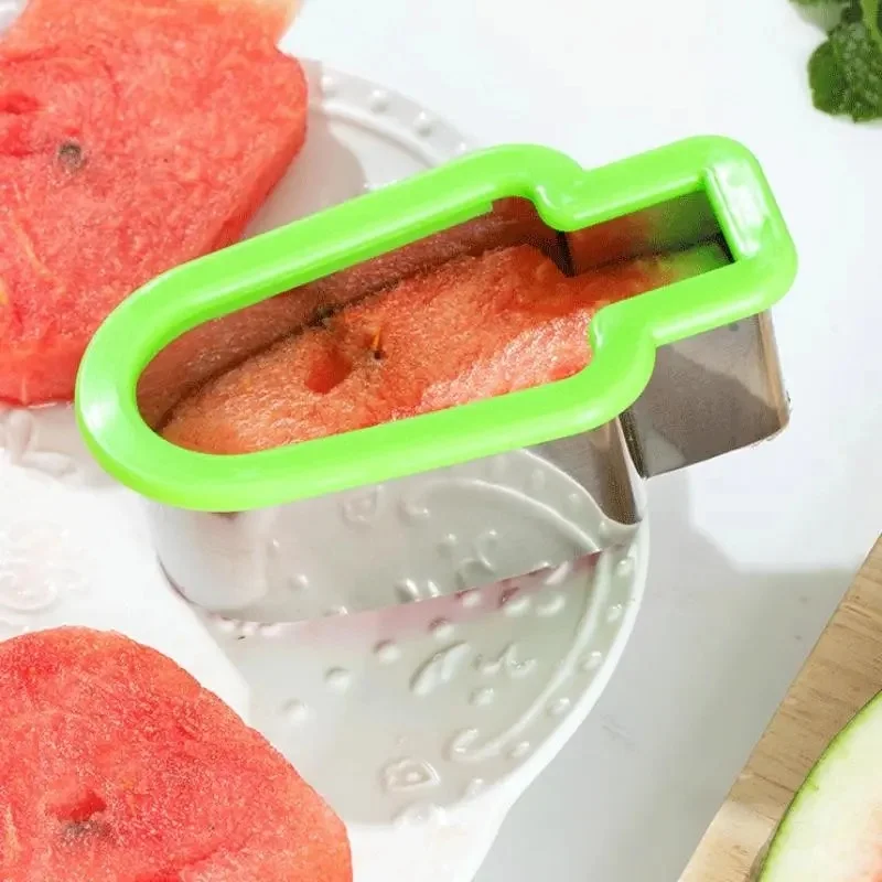 Stainless Steel Watermelon Cube Cutter One Press Fast Melon Slicer Tool