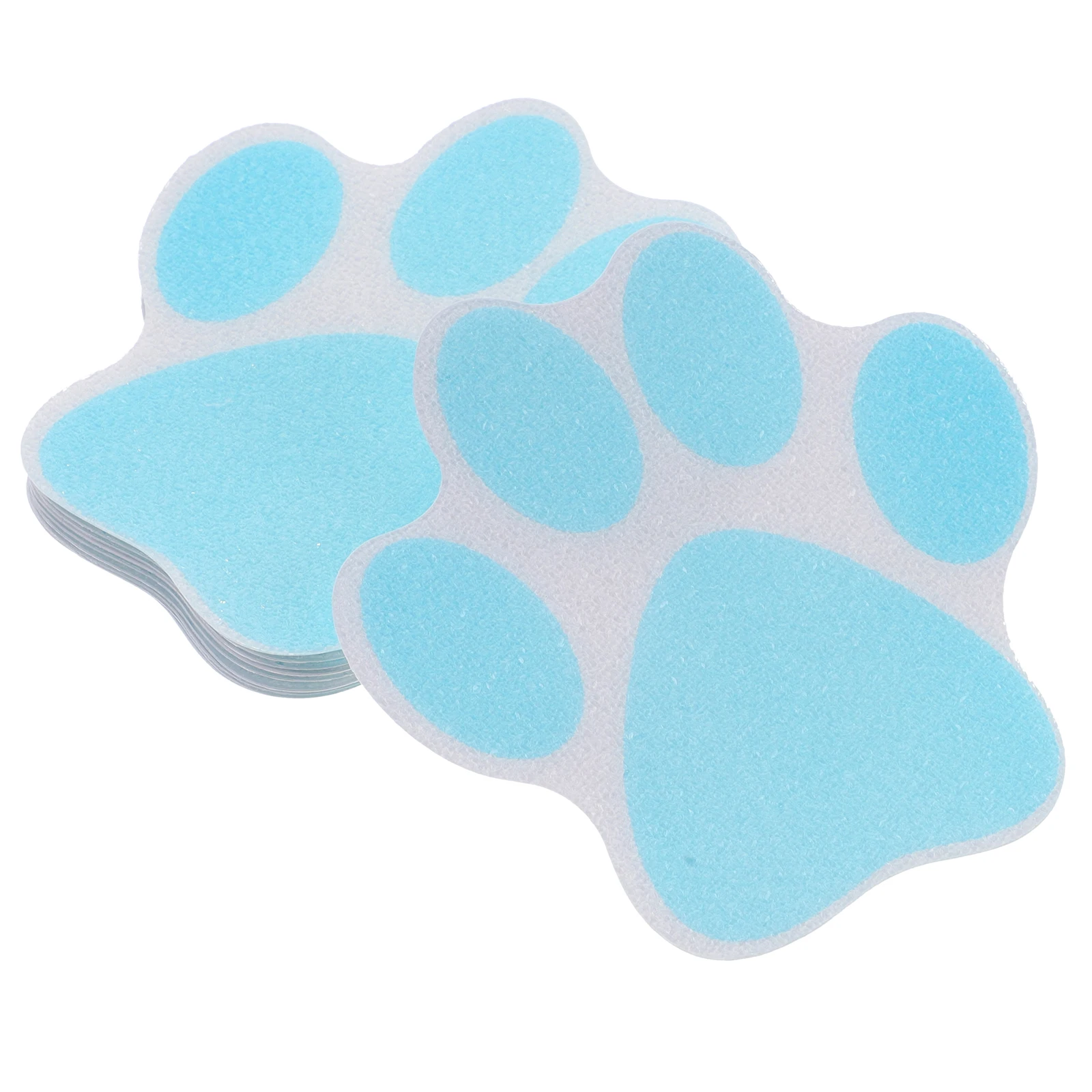 

10pcs Anti Slip Decorative Stickers Vinyl Paw Decal Bath Bathtub Treads Blue Child Shower Floor Grips Non Slip Tub Stickers