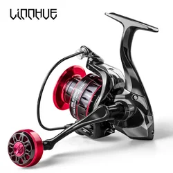 LINNHUE Fishing Reel 1000-7000 Spinning Reel Metal EVA Ball Grip Reel Fishing Metal Spool Fishing Reel