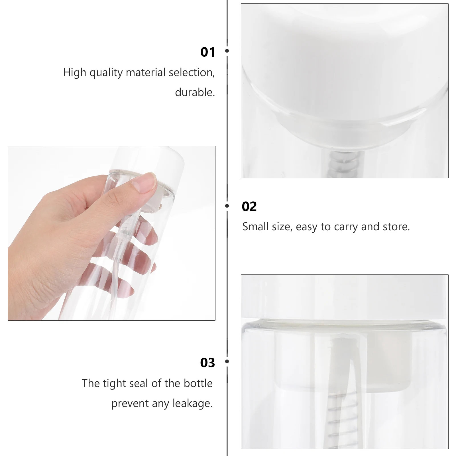

2pcs Foaming Bottle Cleansing Brush Set Travel Size Empty Sub Bottles Leakproof Refillable Container for Shampoo Soap Facial