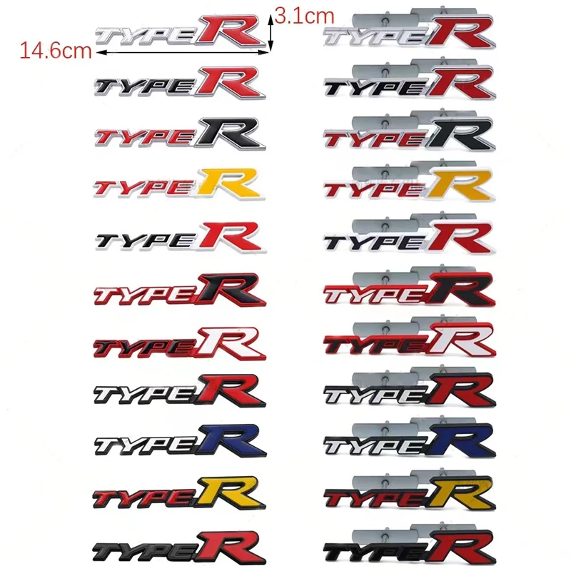 1pcs Automotive metal logo TYPER sticker TYPER in the network logo, automobile head, tail sticker