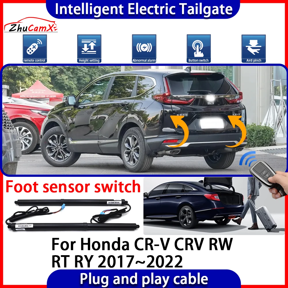 ZhuCamX Automatic Lifting kit Opening Trunk Intelligent Electric Tail Gate Lift Tailgate for Honda CR-V CRV RW RT RY 2017~2022
