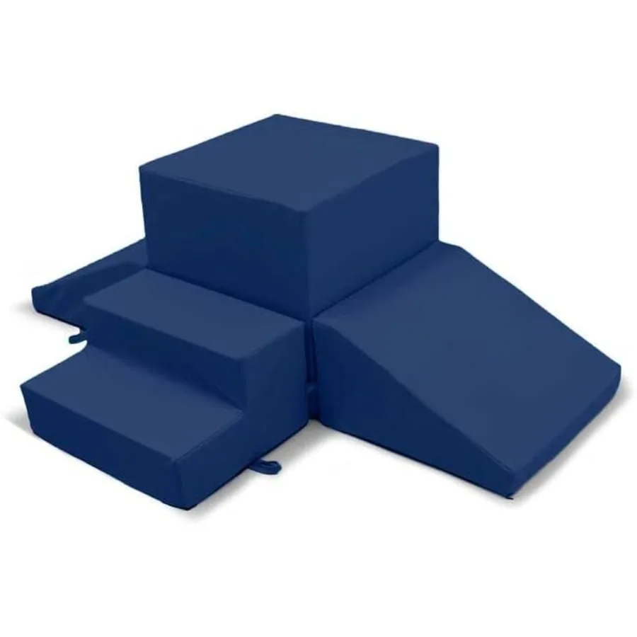 

Foamnasium Gymnasium Indoor Foam Playset 4 Piece Soft Toddler and Active Play Foam Climber for Crawling Climbing Sliding and Ju