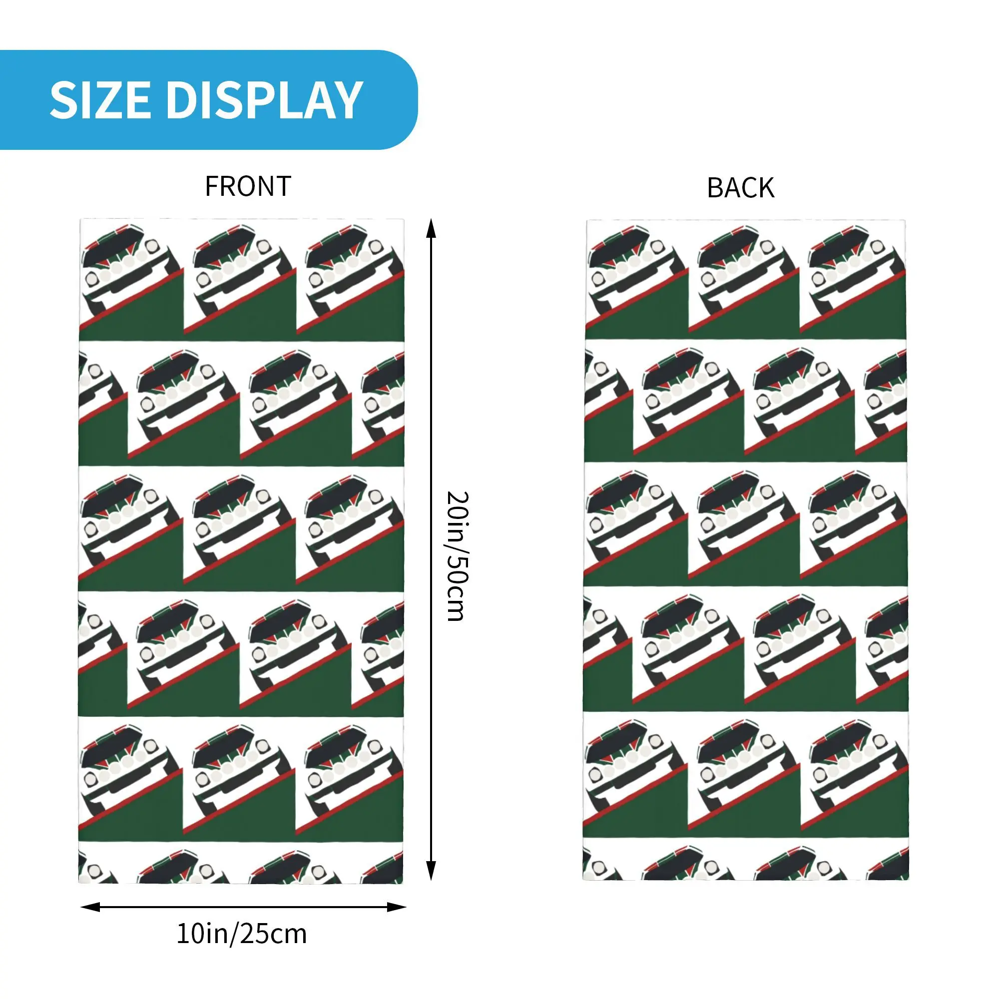 ランチア ストラトス バンダナ ネックカバー プリント マスク スカーフ 多用途 帽子 アウトドア スポーツ 男性用 女性用 大人 冬