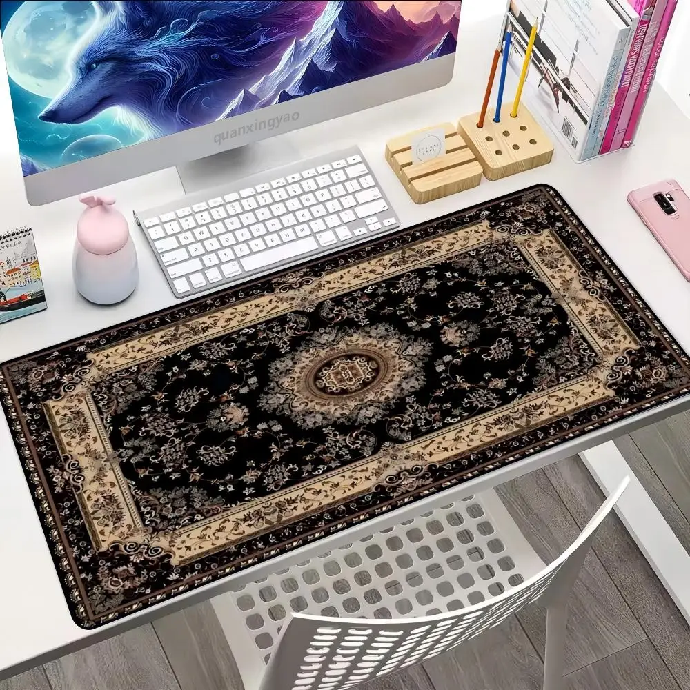 

Коврик для мыши в персидском стиле, компьютерный, офисный, игровой, резиновый, противоскользящий, маленький декоративный коврик для стола Mairuige