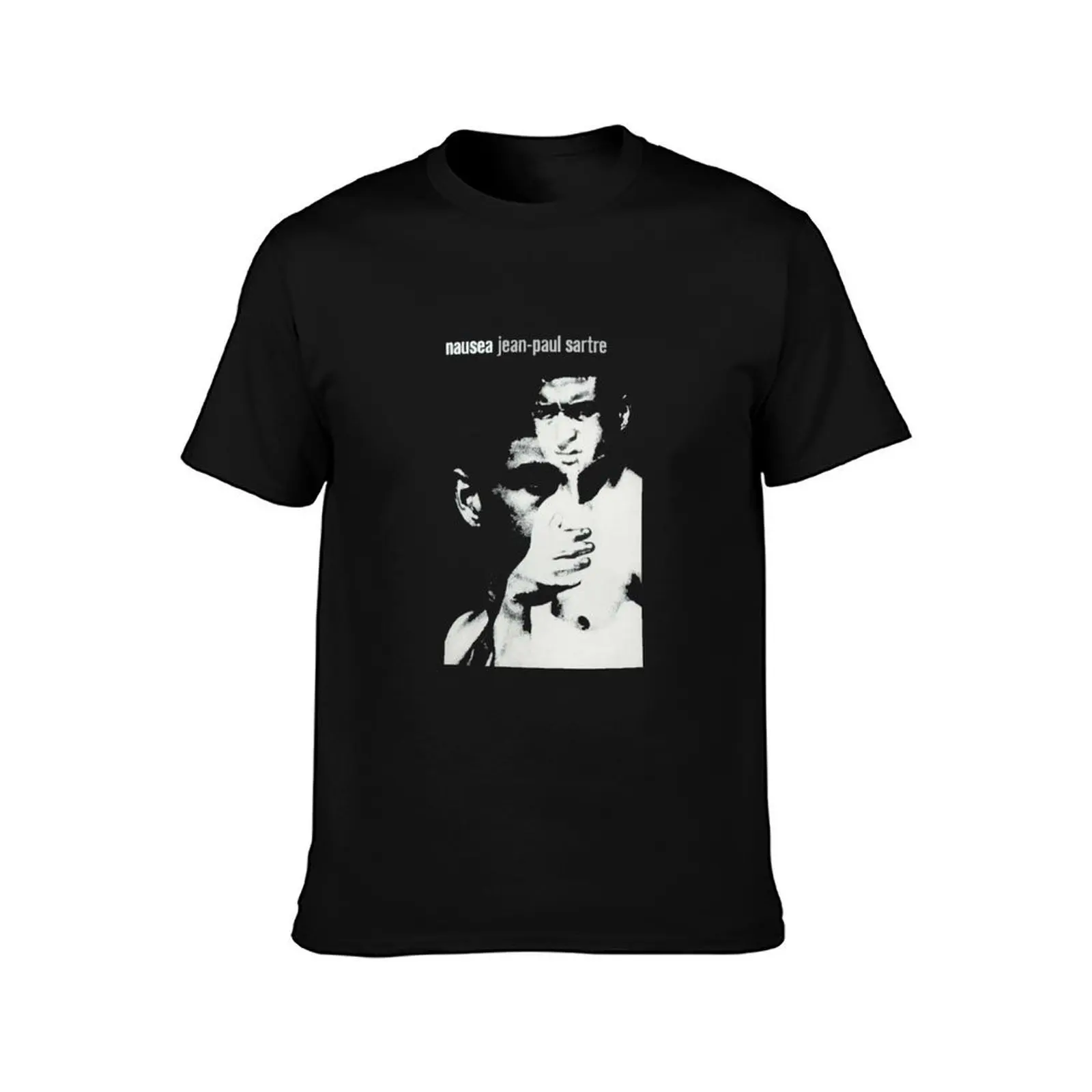 Nausea II T-Shirt, Summer Casual Cotton Tee, Oversized Streetwear Tops, Vintage Graphic Print, Loose Fit Short Sleeve