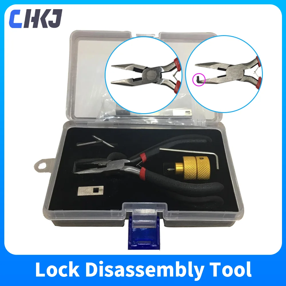 CHKJ 2 Types Car Ignition Cancellation Lock Removal Pin Locksmith Repair Tool For Honda Auto Lock Disassembly Tool Supplies