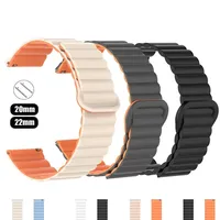 20mm 22mm Magnetic Loop band For Amazfit GTS4/2/3/3pro/GTS2 Mini/GTR 4 42mm/47mm/GTR2/2e/stratos belt bracelet Amazfit bip strap