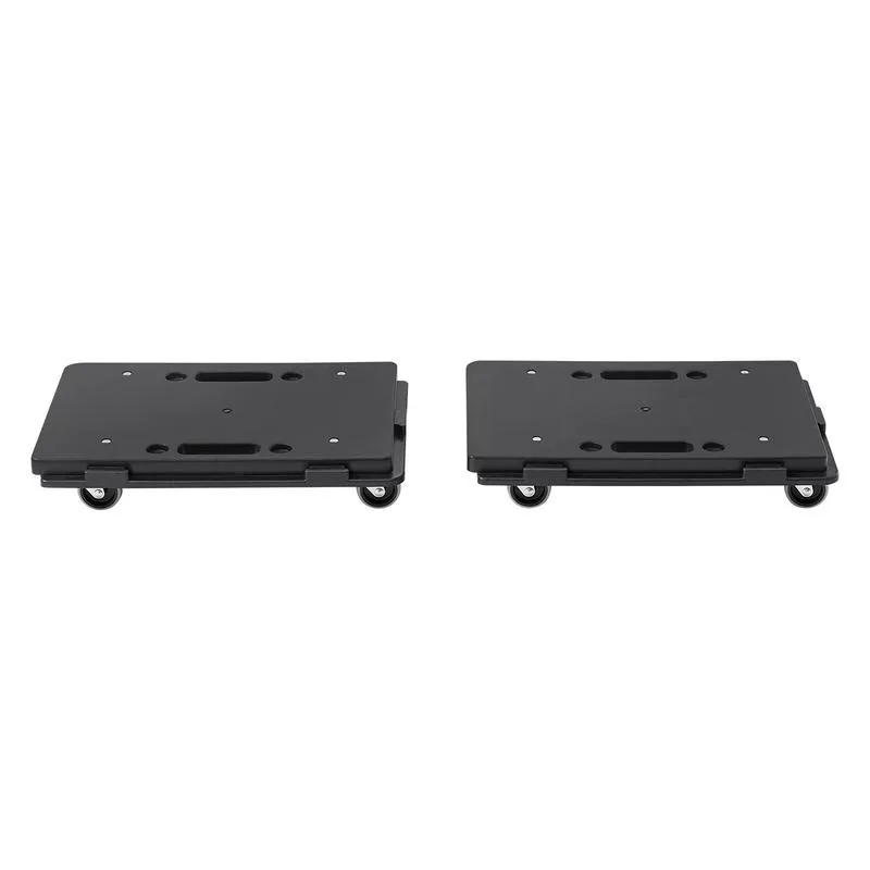 Furniture Dolly, 500 lbs Capacity Each Count, Furniture Mover with Wheels, Portable Moving Rollers 4 Wheels Heavy Duty, Small Flat Dolly Cart with Interlocking for Heavy Furniture, 2 Pack, Black view 6