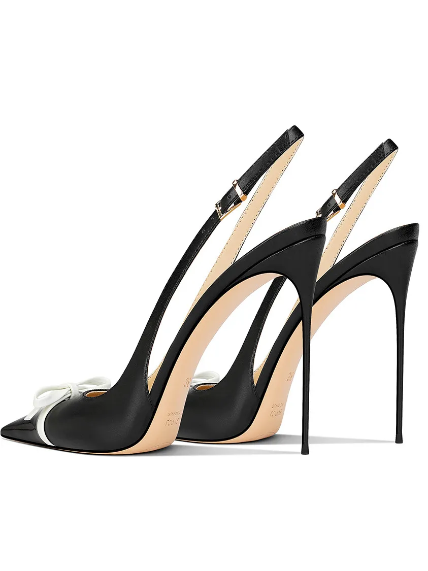 Pink Bow Design, Niche Autumn New Style Temperament, French Exquisite High Heels for Women, Slim Heels with Pointed Tips image 5