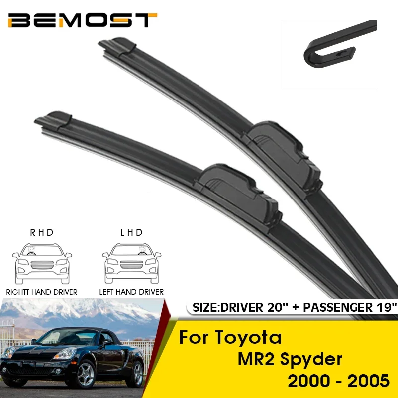 

Car Wiper Blades For Toyota MR2 Spyder 2000-2005 Windshield Windscreen Front Window Blades 20"+19" Car Accessorie