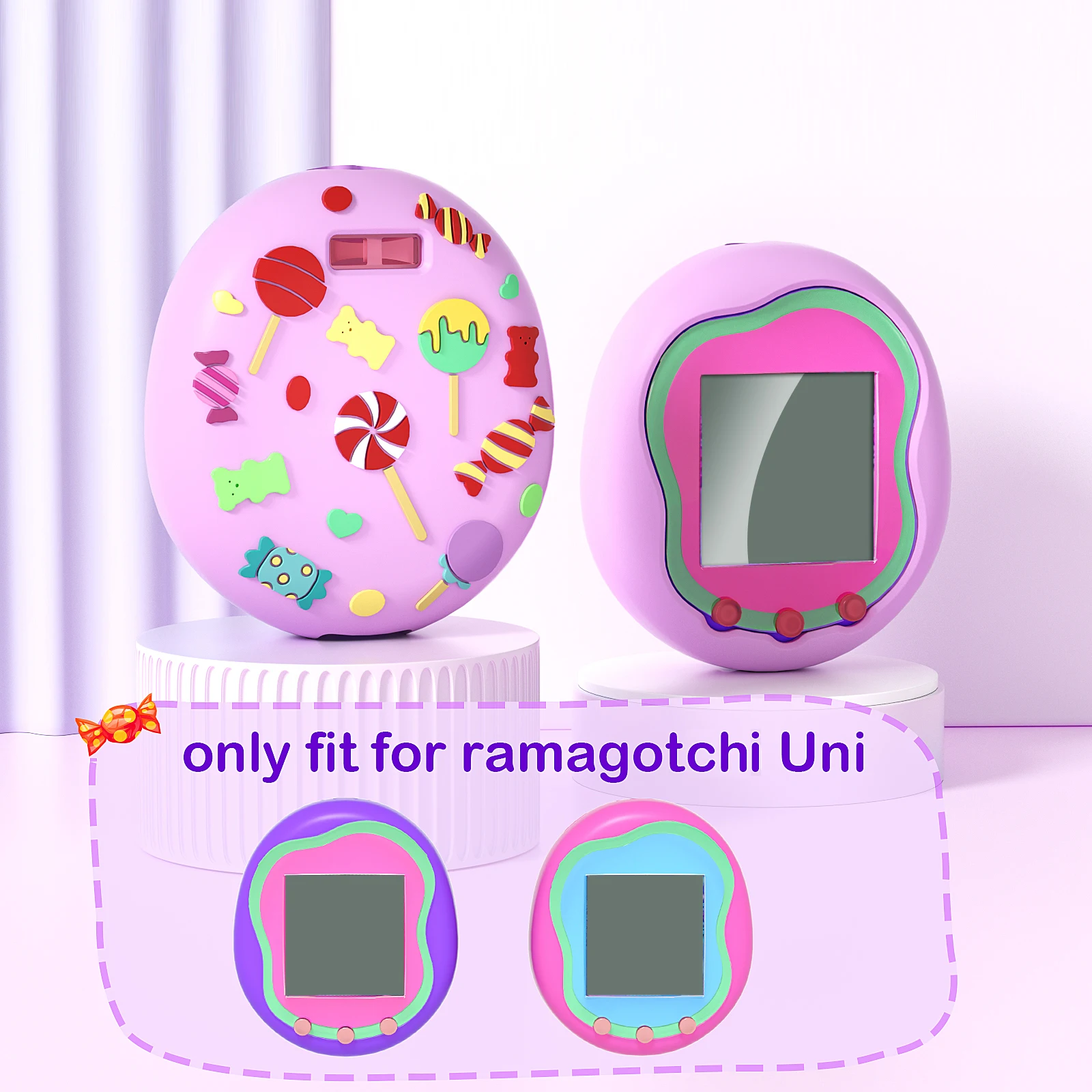 For Tamagotchi Uni Virtual Pet Machine Silicone Case Cover Anti-scratch Protective Skin Sleeve Shell Protector Game Accessories