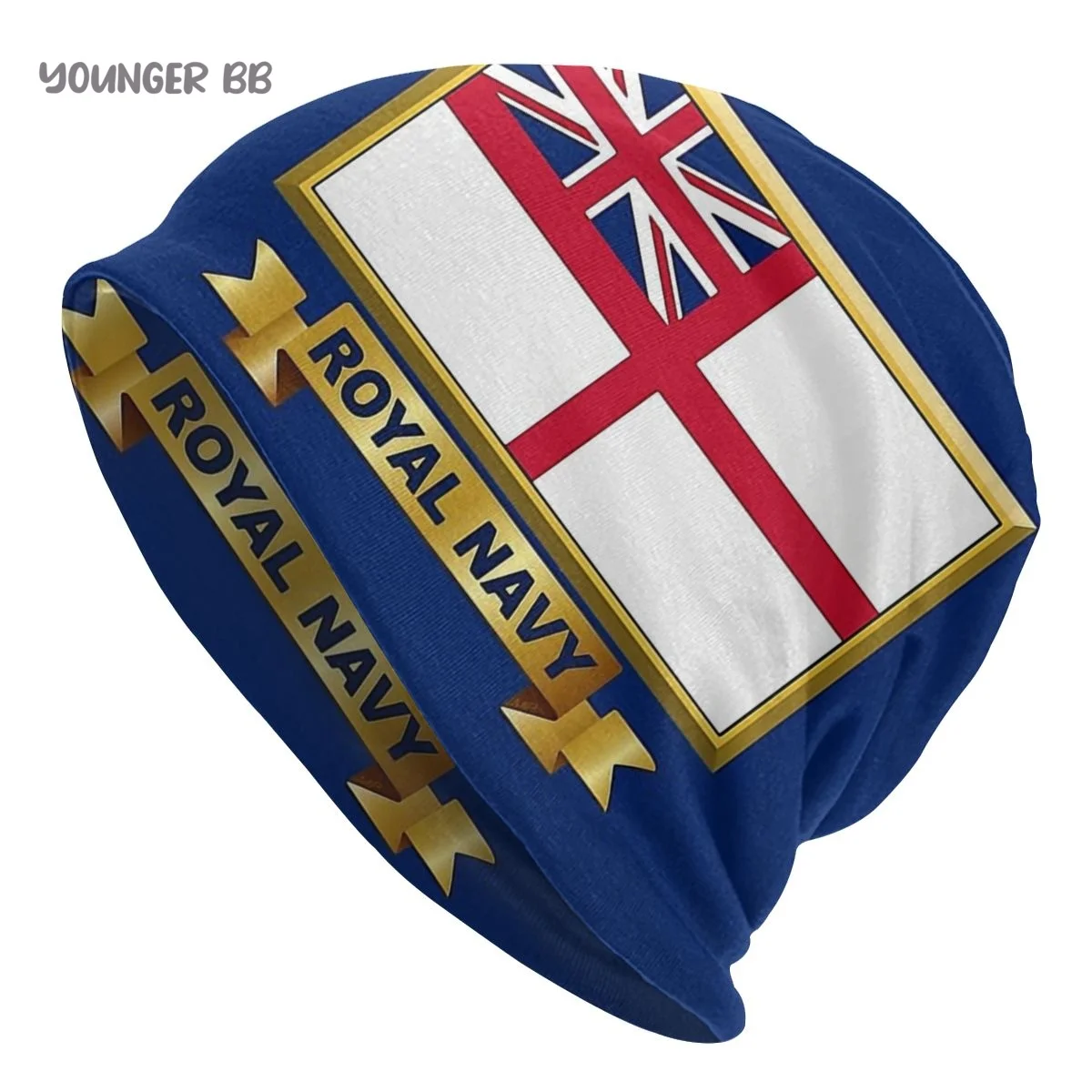 Bonnet Hats British flag Men Women's Knitting Hat ROYAL NAVY White Winter Warm Cap Beanies Thermal Elastic Caps