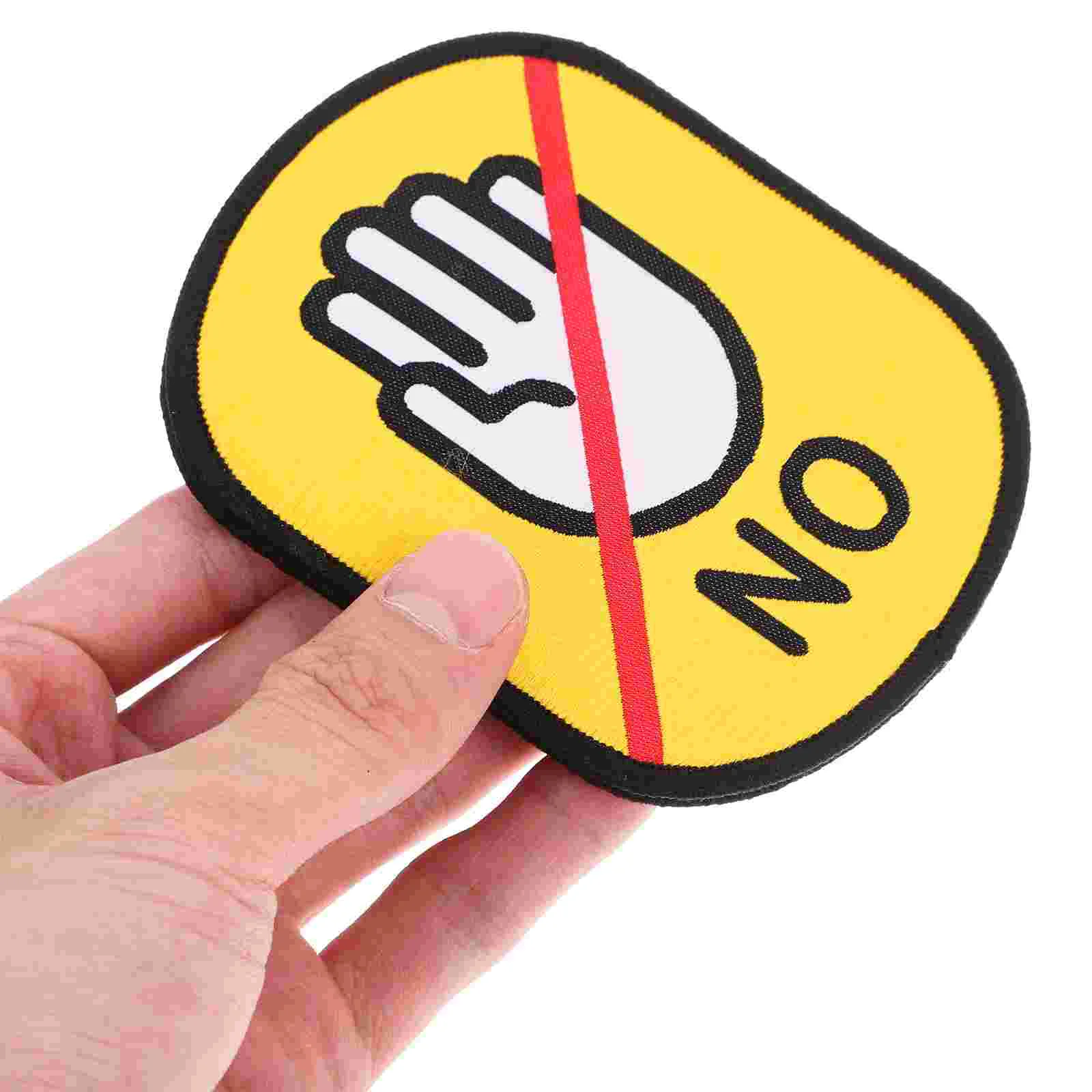 Not Interact Dog Yellow Sticker Pet Social Post Stickers Puppy Leash Decals The Sign Label Man