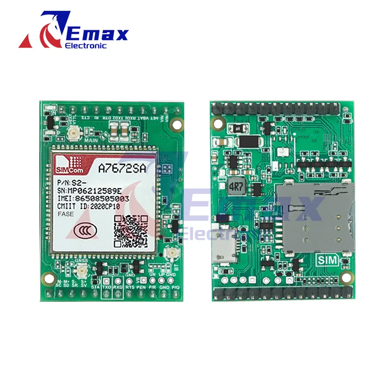 SIMCOM A7672SA-FASE Core Board A7672SA-FASE Development Board LTE CAT1+4G+2G+BT+GNSS+Voice A7672SA