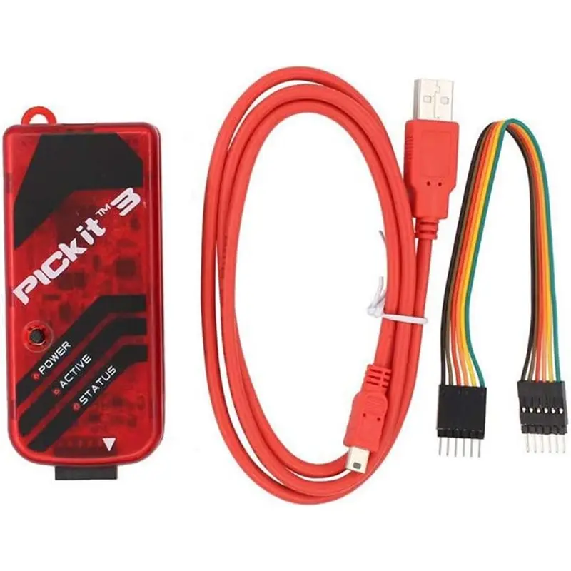 ABGN 1PCS Pickit3 Electronic Chips Emulator MPLAB Pickit 3 PIC Microcontroller Chip In-Circuit Debugger Programmer